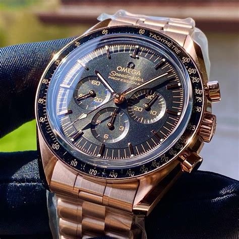 omega rose gold watch women's|rose gold omega speedmaster.